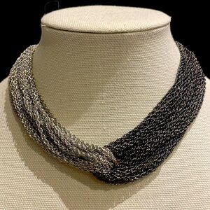 Chain chocker necklace by Caroline Neron